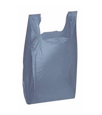 S4 CLEAR T-SHIRT PLASTIC BAGS W/HANDLES 11X7X21" 1M/CS