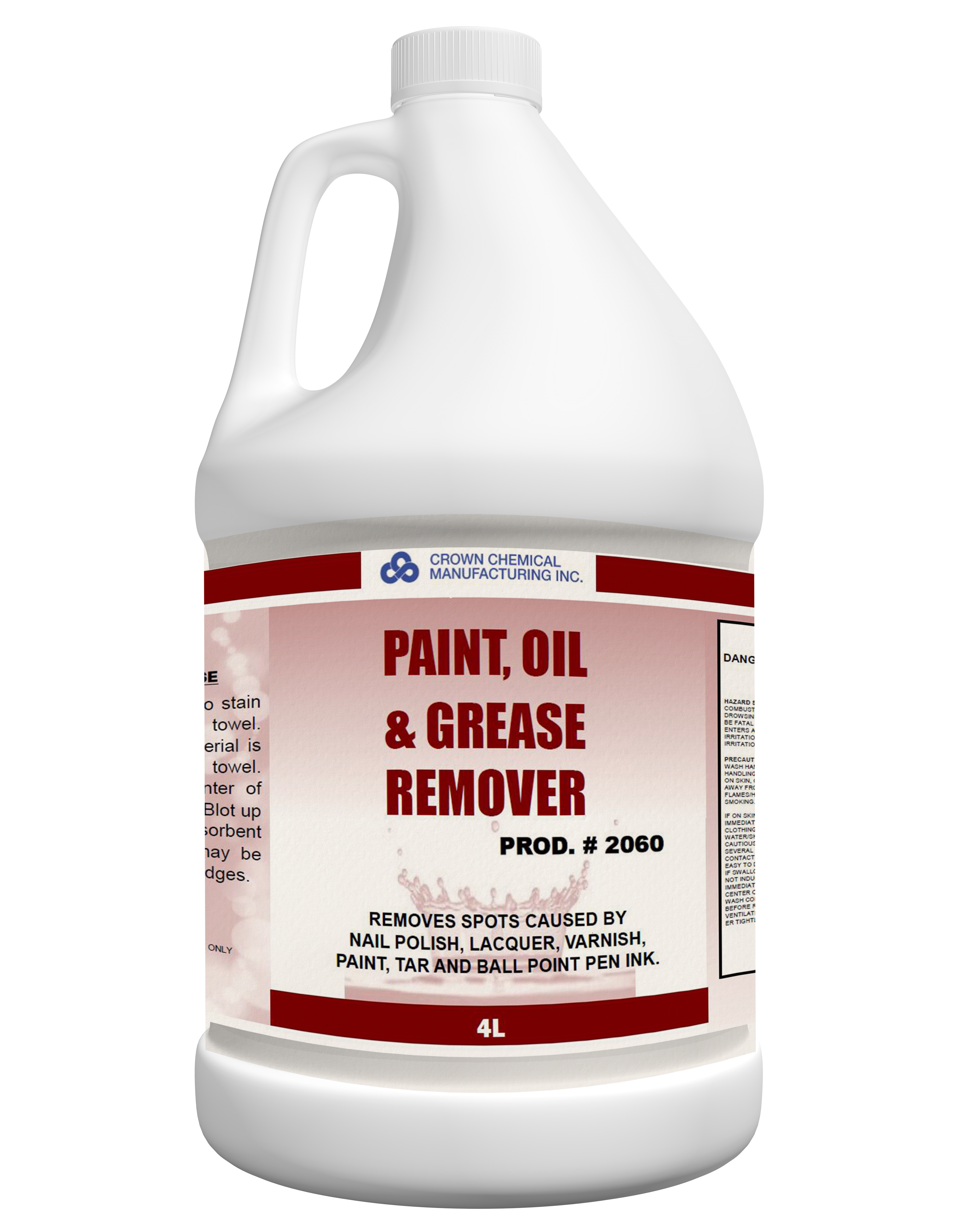 2060-30 POG - PAINT, OIL & GREASE REMOVER 4x4LTR/CS *SPECIAL ORDER NO RETURNS*