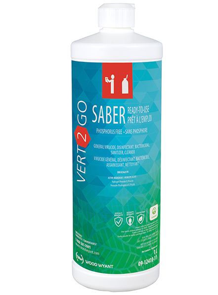 09-12410-11 VERT-2-GO SABER  DISINFECTANT READY TO USE     