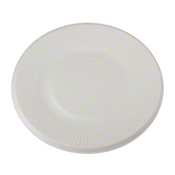 PLT-E6W BAGASSE PLATE 6" WHITE (COMPOSTABLE) 1000/CASE