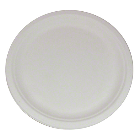 BAGASSE PLATE 9" NATURAL (COMPOSTABLE) 1000/CASE