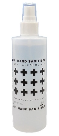 DISC.YONGEHURST HAND & SURFACE SANITIZER 80% ALCOHOL 12 X 250ML BOTTLES/CS WITH SPRAY ATOMIZER.