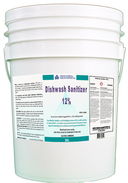 3060-35 DISHWASH 12% SANITIZER 
20L