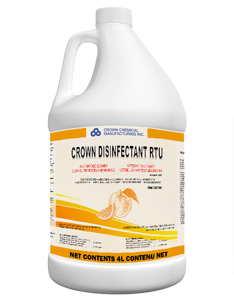 CROWN DISINFECTANT RTU  
4X4LTR/CS - READY TO USE